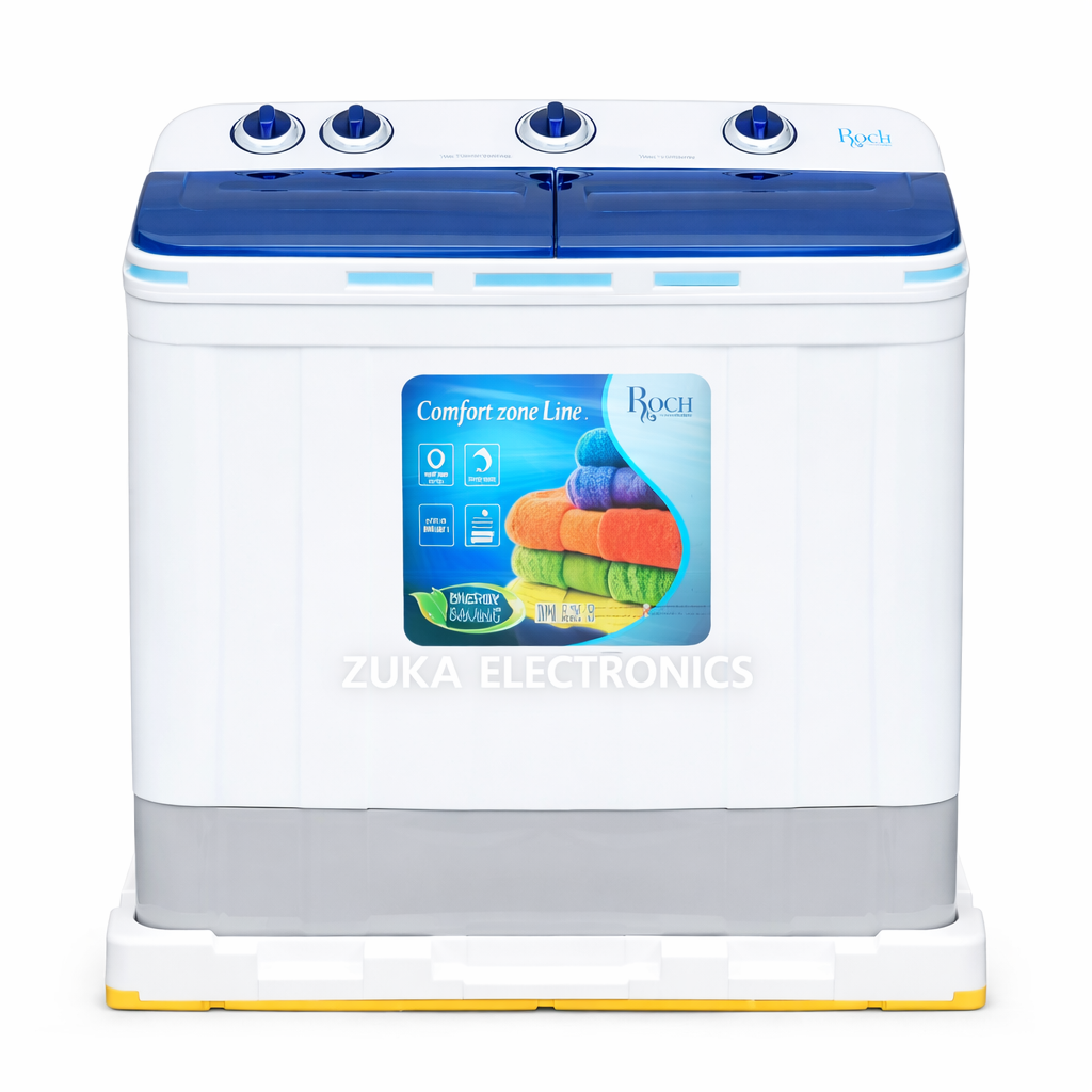 11KG0 11KGS ROCH TWIN TUB SEMI AUTOMATIC W.MACHINE RWM-11TT-J(W) - Image 1